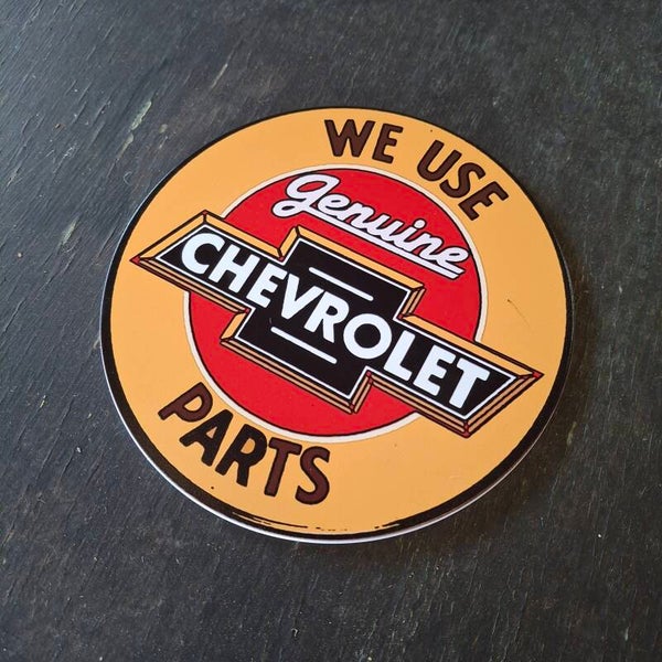 Chevrolet Parts - Metalen wandbord rond