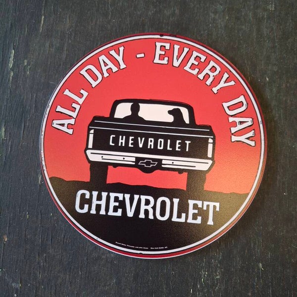 Chevrolet - Metalen wandbord rond