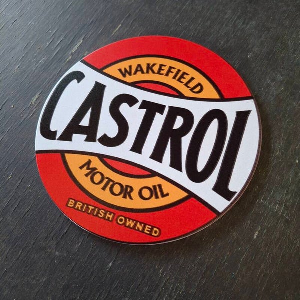 Castrol - Rond metalen wandbord