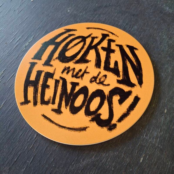 Heinoos - Ronde metalen wandplaat
