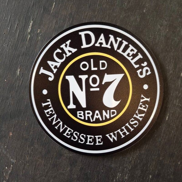 Jack Daniels - Metalen wandplaat rond