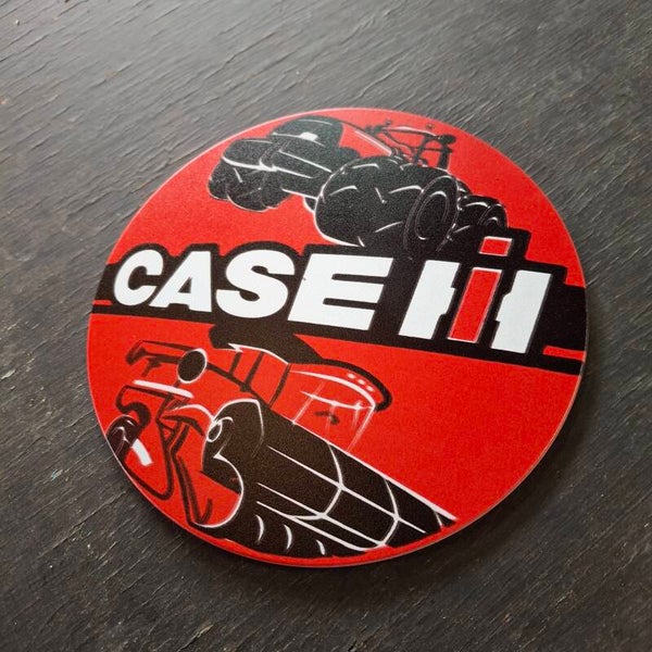 Case IH - Ronde metalen wandplaat