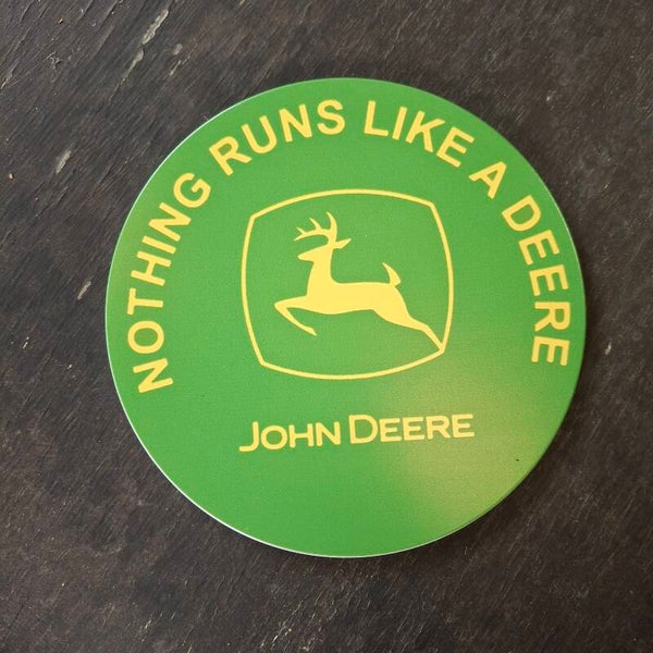 John Deere - Ronde metalen wandplaat