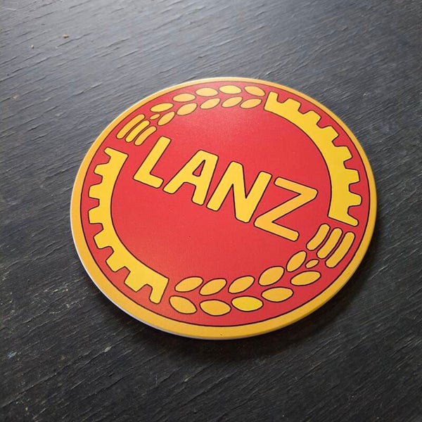 Lanz - Metalen wandbord rond
