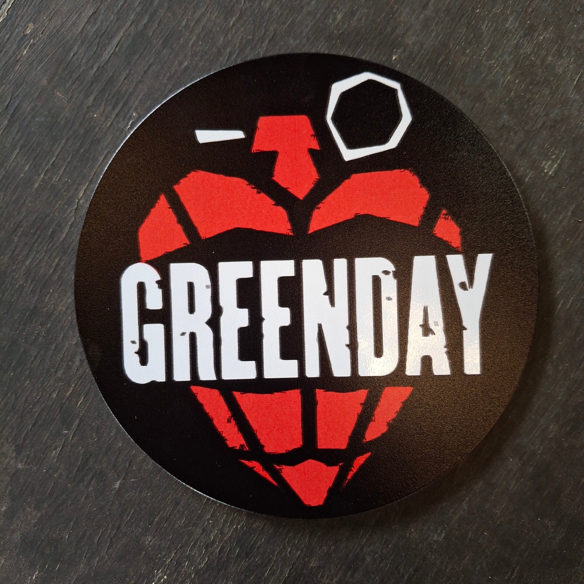 Greenday - Ronde metalen wandplaat