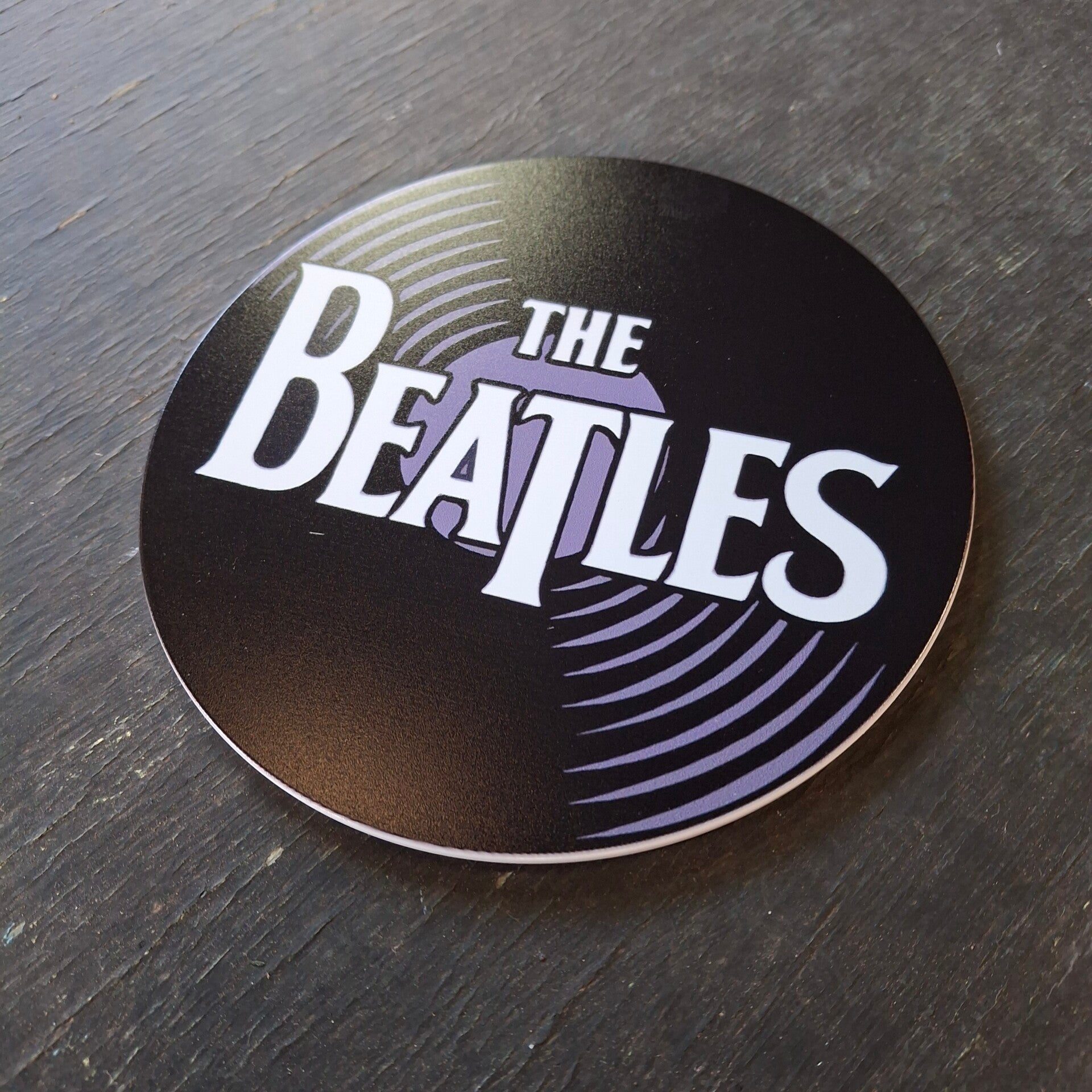 Beatles - Rond metalen wandbord