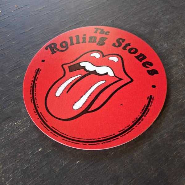 Rolling Stones - Ronde metalen wandplaat