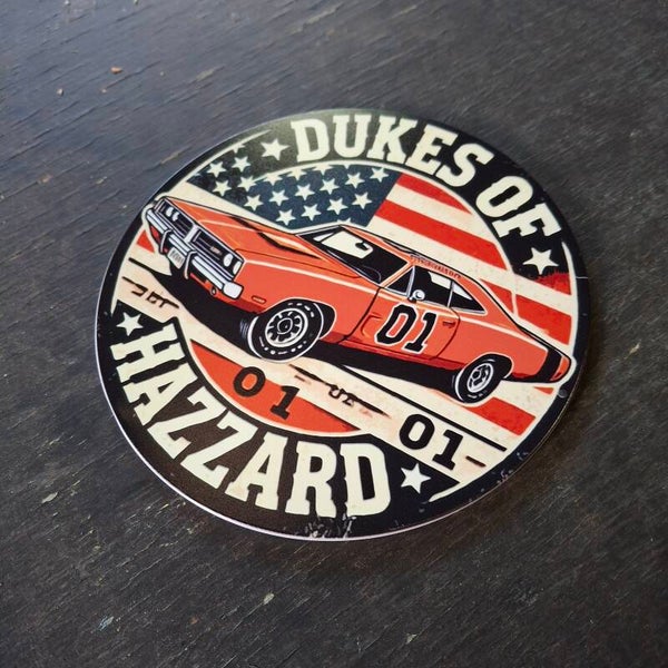 Dukes of Hazzard - Ronde metalen wandplaat