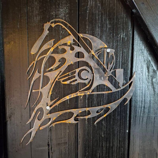 Motorcylce - Metalen wanddecoratie