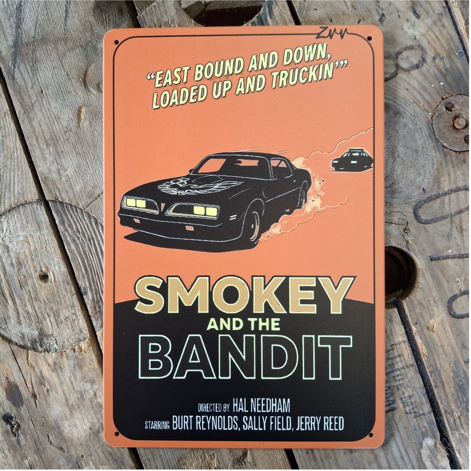 Smokey and the Bandit - Metalen wandplaat