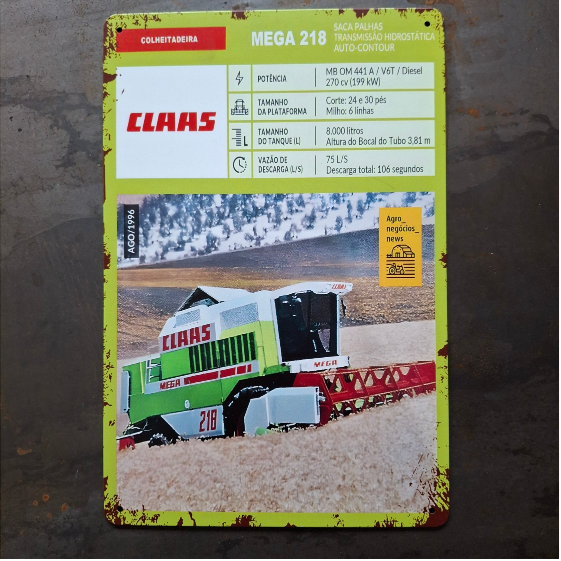 Claas Combine Mega 218