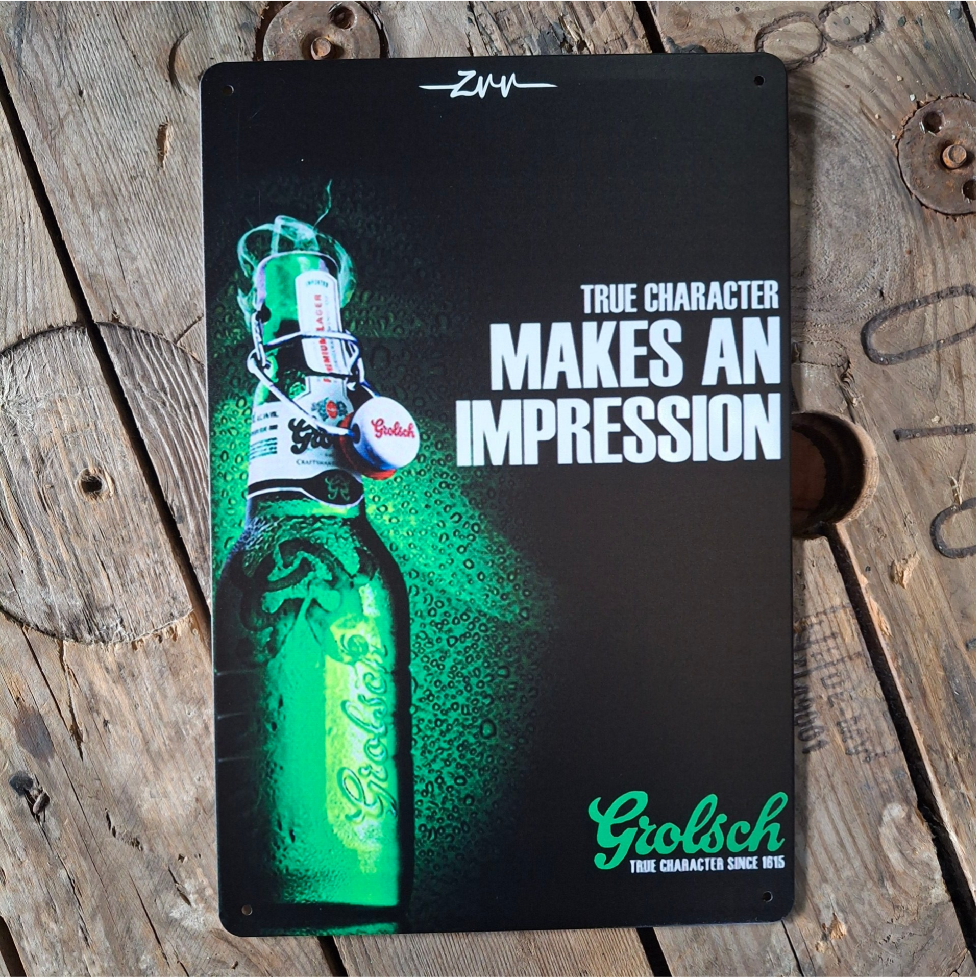 Grolsch Beugel - Metalen wandbord