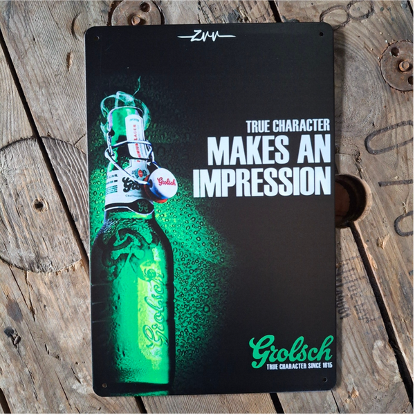 Grolsch Beugel - Metalen wandbord