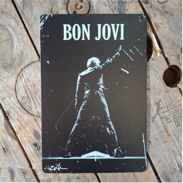 Bon Jovi - Metalen wandplaat