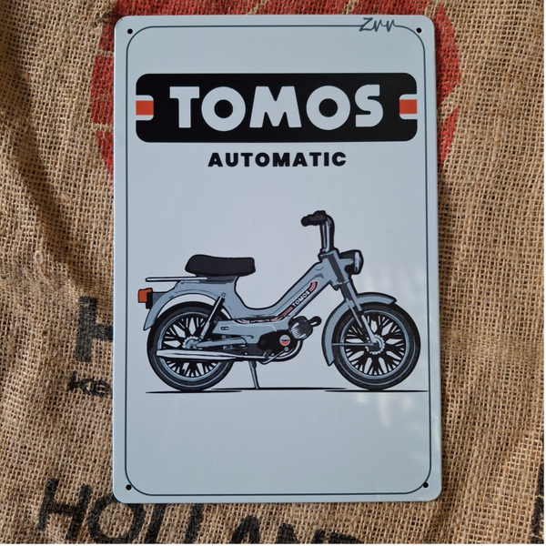 Tomo Automatic - Metalen wandbord