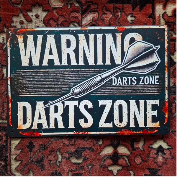 Warning Darts Zone