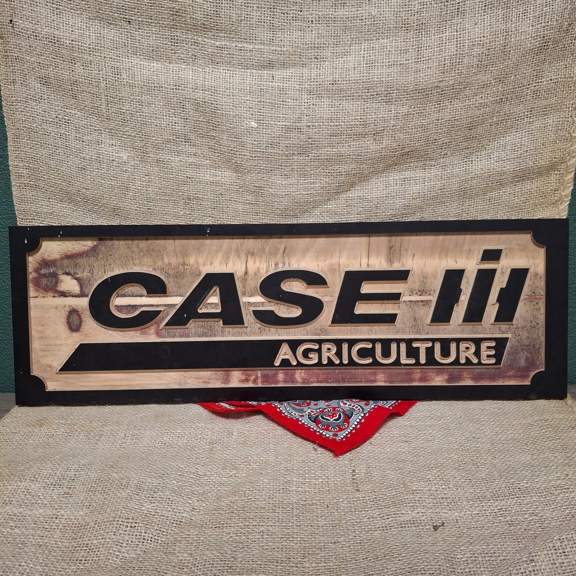 Case IH Logo - Houten wanddecoratie