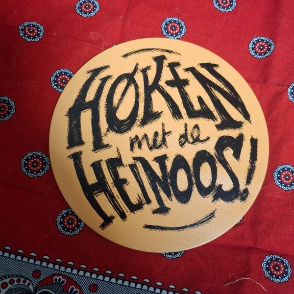 Heinoos - Ronde metalen wandplaat
