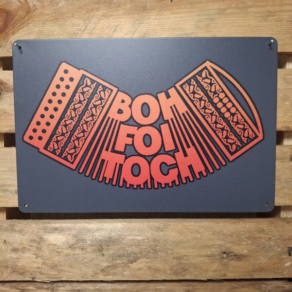 Boh Foi Toch - Metalen wandbord