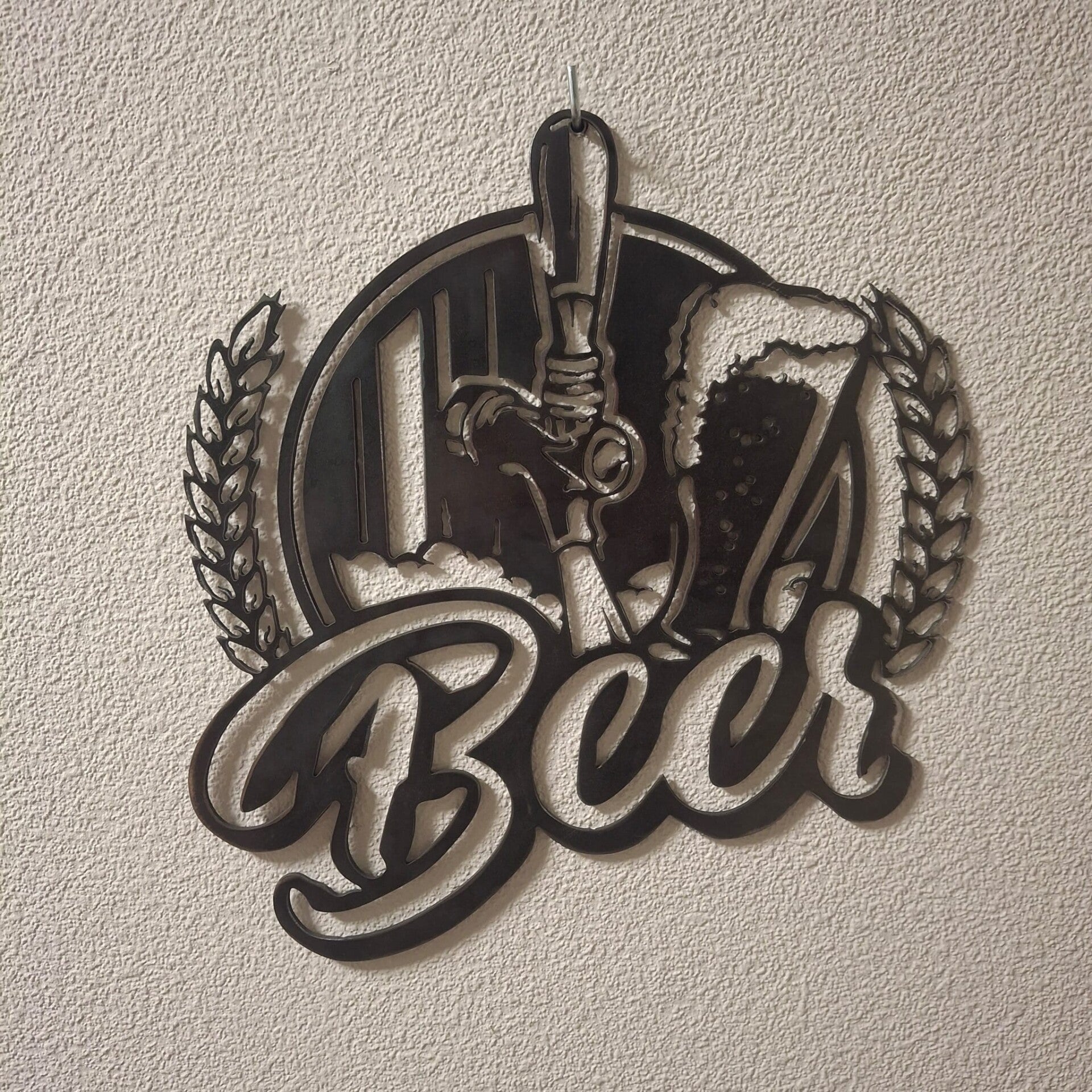 Beer - Metalen wanddecoratie