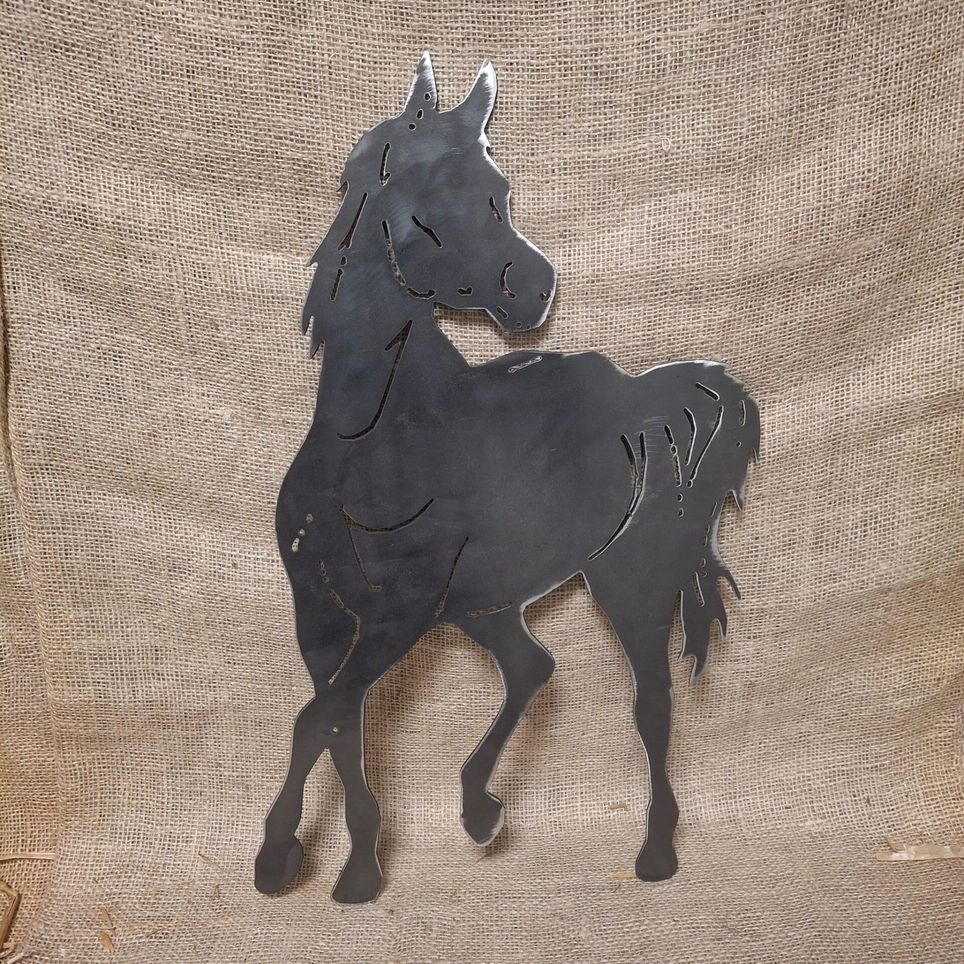 Staand Paard - Metalen wanddecoratie