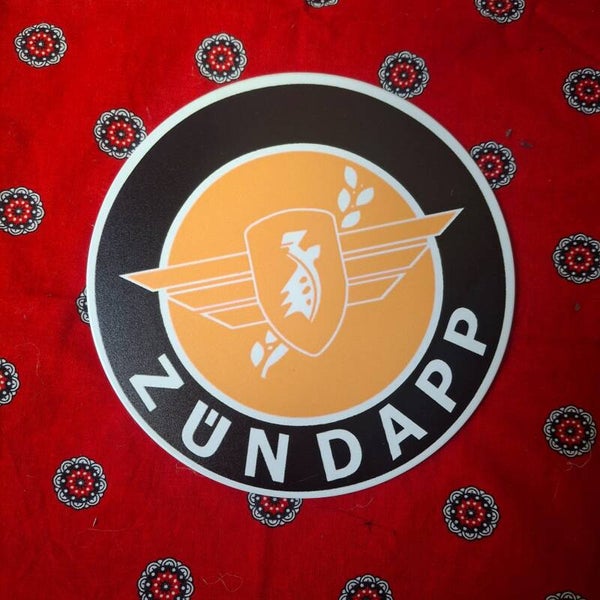 Zundapp - Ronde metalen wandbord