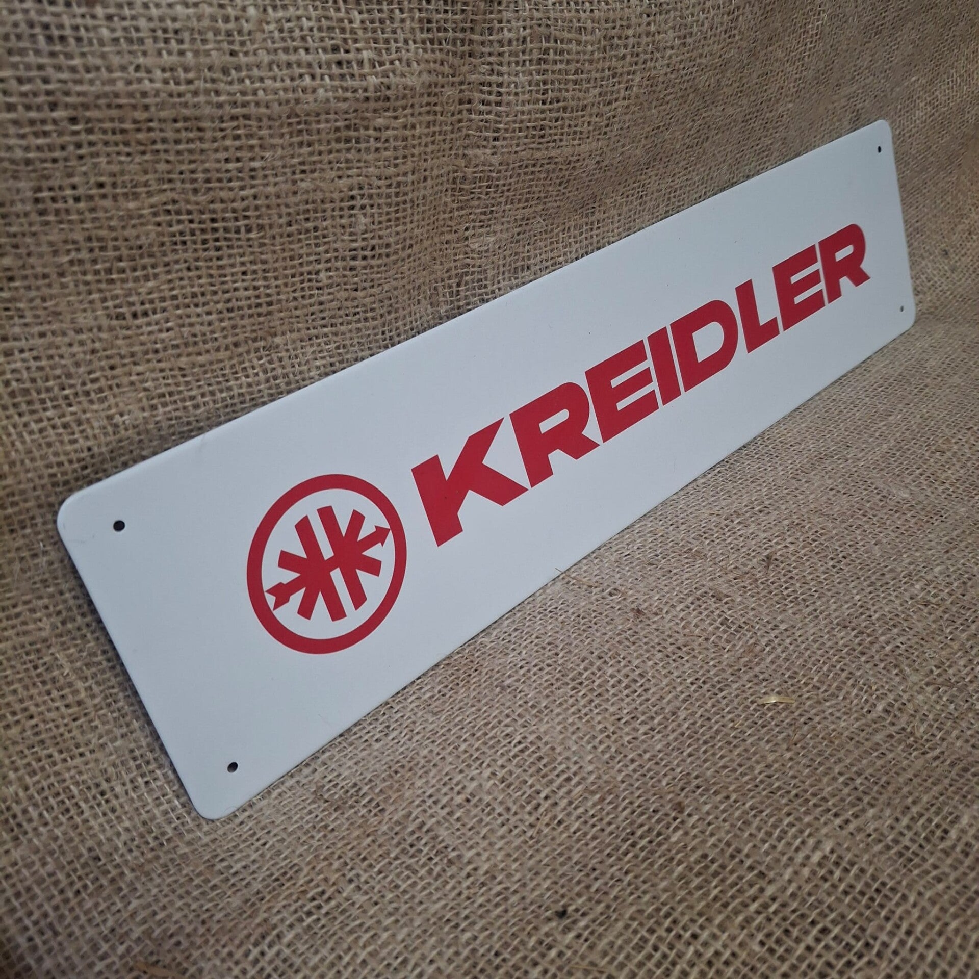 Kreidler wit - Metalen wandplaat