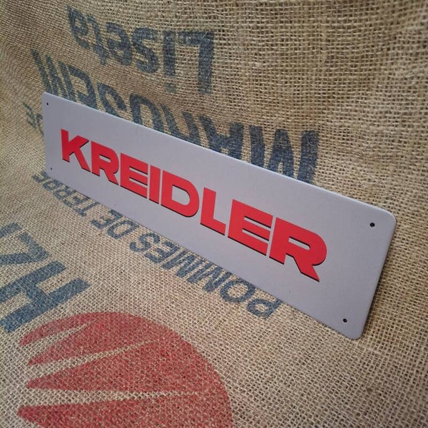 Kreidler grijs - Metalen wandbord