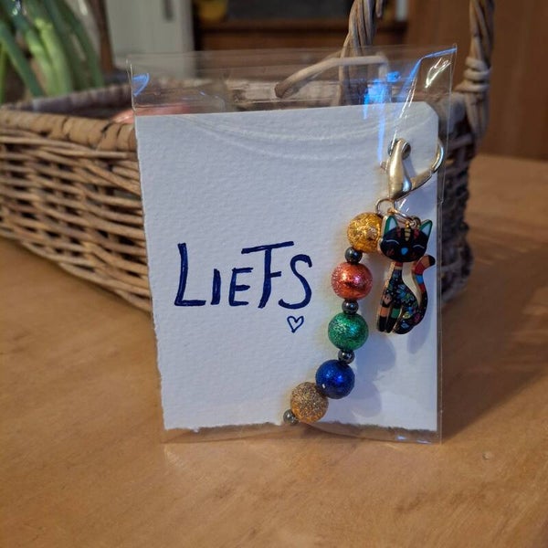 Liefs blauw - Sleutelhanger