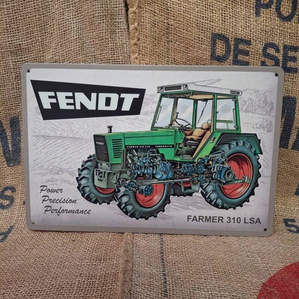 Fendt 610 LSA - Metalen wandbord