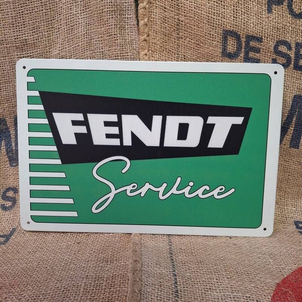 Fendt Service - Metalen wandbord