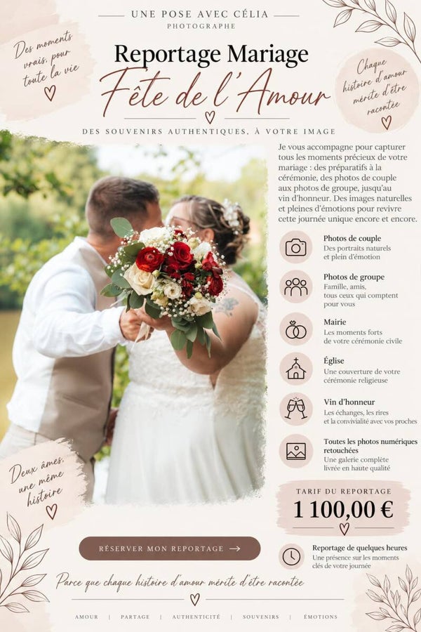 "Formule : " Fête de l'amour"
