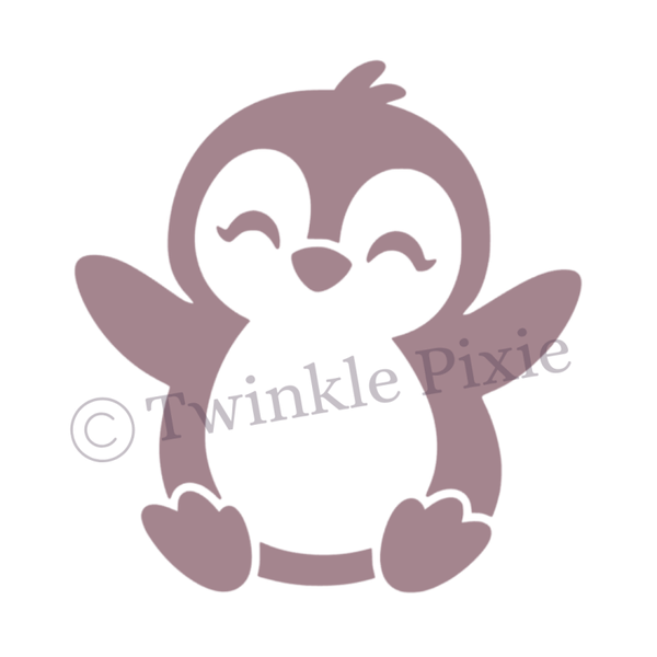 Sjabloon - Pinguin cute