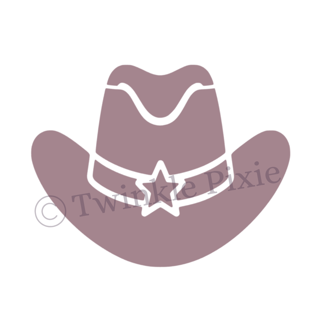 Sjabloon - Cowboy Hoed