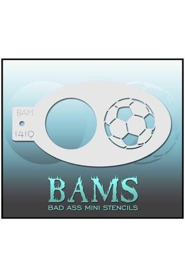 Bad Ass BAMS - mini stencil 1419 - voetbal