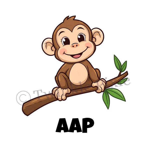 Magneetkaartje - aap