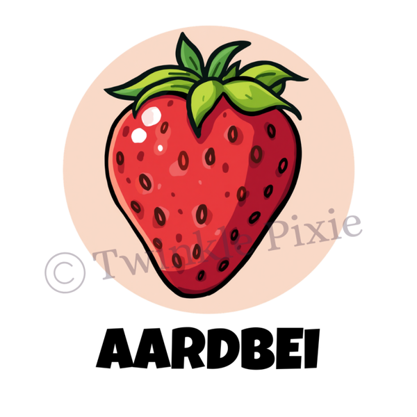 Magneetkaartje - aardbei