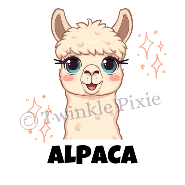 Magneetkaartje - alpaca
