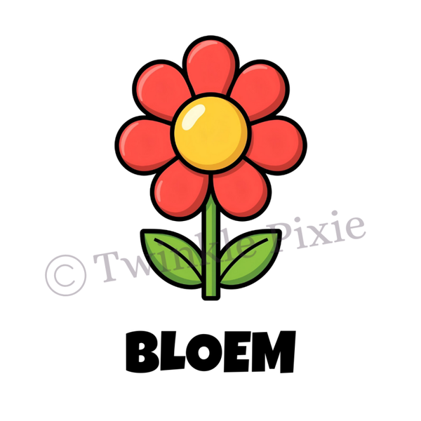 Magneetkaartje - bloem