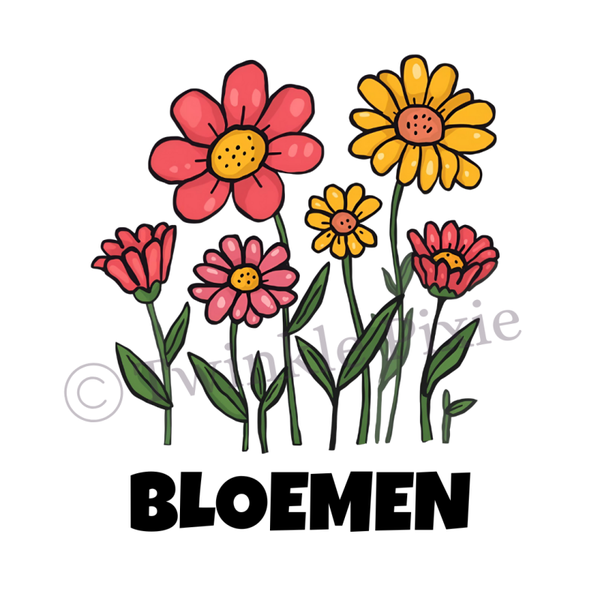 Magneetkaartje - bloemen