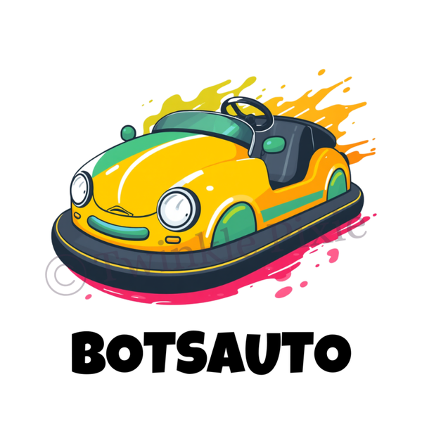 Magneetkaartje - botsauto