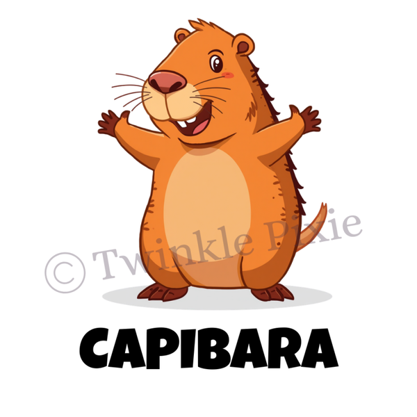 Magneetkaartje - capibara