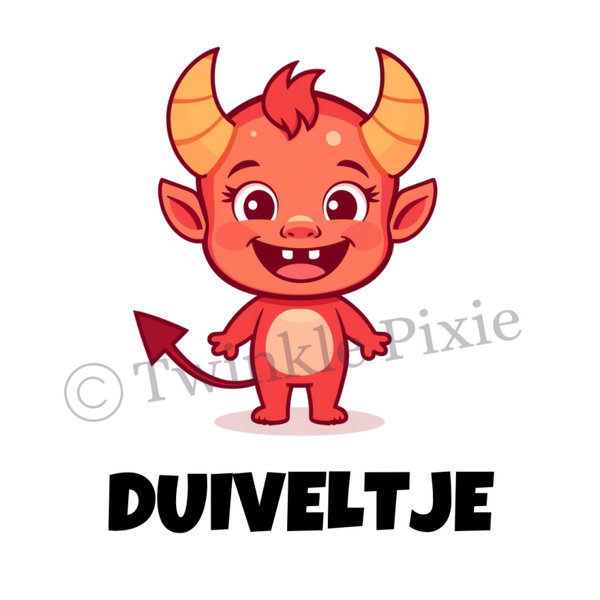 Magneetkaartje - duiveltje