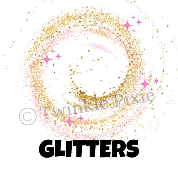 Magneetkaartje - glitters