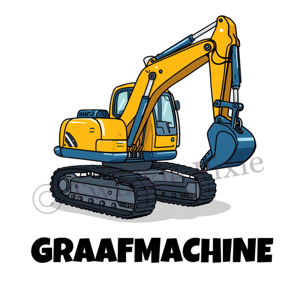 Magneetkaartje - graafmachine