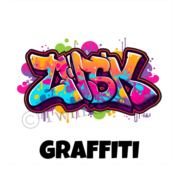 Magneetkaartje - graffiti