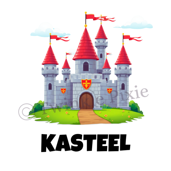 Magneetkaartje - kasteel