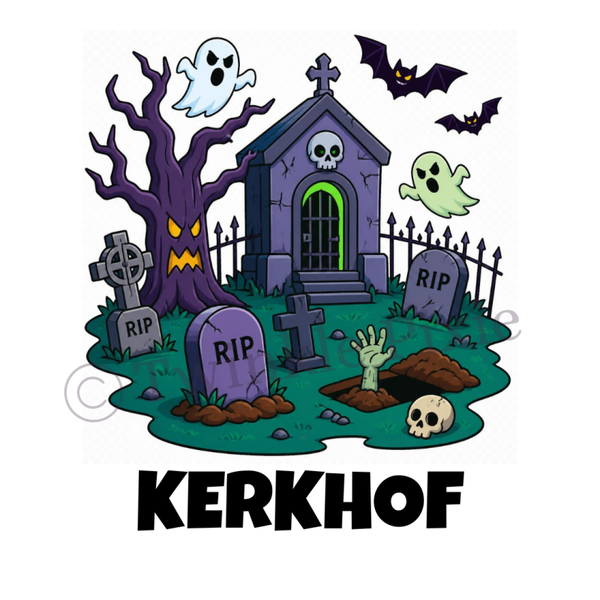 Magneetkaartje - kerkhof