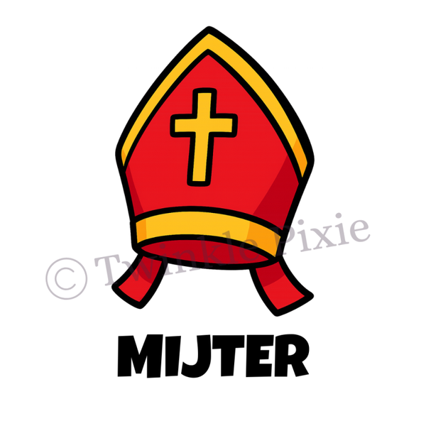 Magneetkaartje - mijter