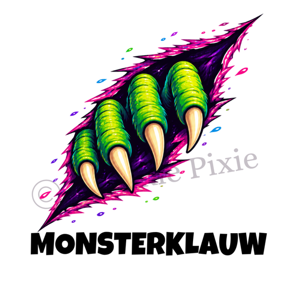 Magneetkaartje - monsterklauw